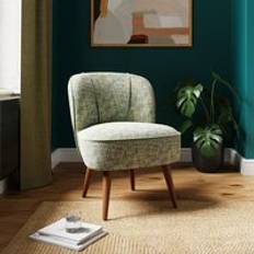 Dunelm Armchairs Dunelm Elsie Multi Chenille Cocktail Chair Sage Armchair