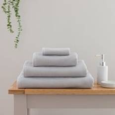 The Edited Life Organic Cotton Reversible Waffle - Winter Grey Towel