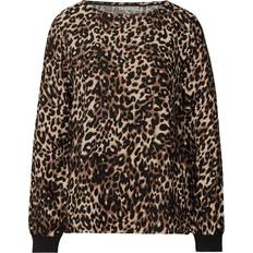 Street One Frauen Bluse mit Leo-Muster - Braun