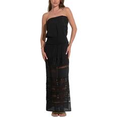Elan Strapless Crochet Maxi Dress