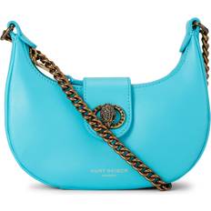 Turquoise Handbags Kurt Geiger Chelsea Small Leather Hobo Crossbody - Turquoise
