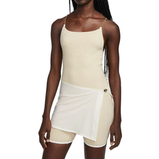 Nike Shapewear & Under Garments Nike x Jacquemus Ribbed Short Bodysuit - Pearl White