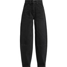 Women's Denim High-Waisted Balloon Jeans - Black