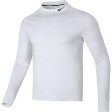 Nike Pro Dri-FIT Fitness Mock-Neck Long-Sleeve T-shirt - White
