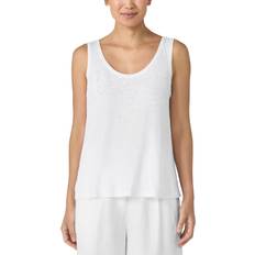 Tencel Tank Tops Eileen Fisher Scoop-Neck Knit Tank - White