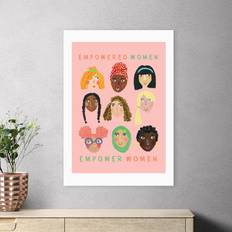 East End Prints Empowered Women Print Pink Framed Art