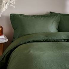 Linen Pillow Cases Dunelm Cotton Linen Oxford Pillowcase - Pine Pillow Case Green