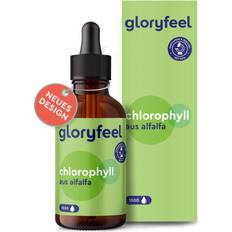 Gloryfeel Chlorophyll Tropfen 50ml flüssig aus reinem Alfalfa