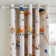 Dunelm Blackout Eyelet Curtains - Natural