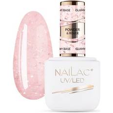 Base Coats NaiLac Glammy Rubber Base - Powder/Rouge