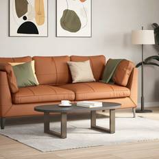 vidaXL Sofabordben U-formet 2 Stk Naturstål 50x30-31 cm Stål Bordben