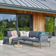 Dunelm Manhattan Small Corner Sofa - Black Outdoor Lounge Set