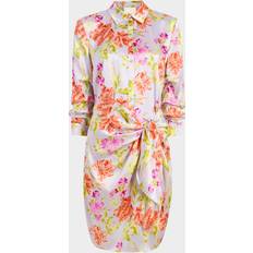 Cinq A Sept Jacey Floral Self-Tie Shirtdress - Pale Lavender