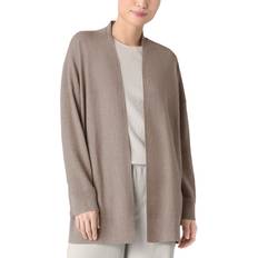 Eileen Fisher Open Organic Linen-Cotton Cardigan - XX-Small