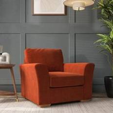 Orange Armchairs Dunelm Luxury Velvet Orange Umber Armchair
