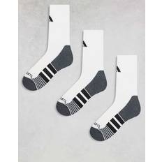 Grey Socks adidas Unisex Training Crew Socks 3 Pack - White/Black