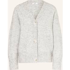 Wool Cardigans Reiss Robyn Knit Cardigan - Grey