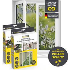 EASYmaxx Insekten Pollenschutzgitter 2er Set Magnet Fliegengitter - Schwarz