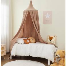 Betthimmel Alavya Home Betthimmel Baldachin Kinderzimmer 250 cm Braun