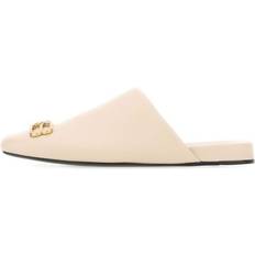 Balenciaga Women Shoes Balenciaga Leather Cosy Slipper - Sand