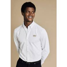 Shirts Charles Tyrwhitt Cotton Blend Regular Fit Button-Down Logo Shirt -