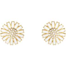 Georg Jensen Daisy Örhänge Förgyllt Sterlingsilver - Vit