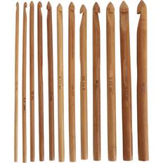 Goolrc 12 Pcs Crochet Hooks Set 3-10mm Ergonomic Bambusoideae Handle