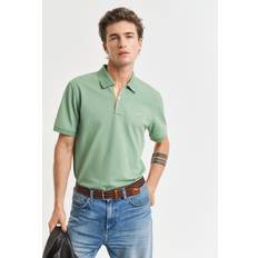 Gant Women Polo Shirts Gant Contrast Piqué Polo Shirt - Kalamata Green
