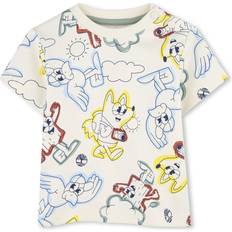 Beige Tops Timberland Baby Boys Organic Cotton T-Shirt - Ivory