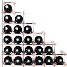 mensolas Stains 27 Bottles Pine Wine Rack
