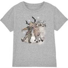 Frozen Childrens Snow Bros Kristoff Sven T-Shirt - Heather