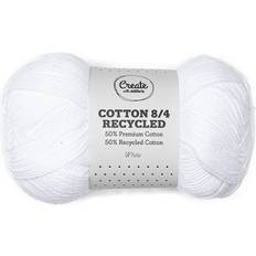 Adlibris Cotton 8/4 Garn 100 g Recycled White A027