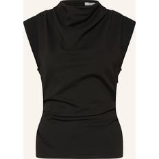 Reiss Cobi Draped Blouse - Black