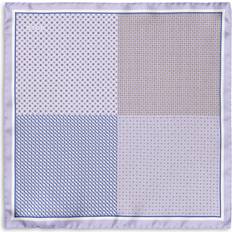 Purple Handkerchiefs Eton Silk Check Pocket Square