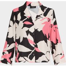 Natori Niwashi Floral-Print Cropped Pajama Set - PKB