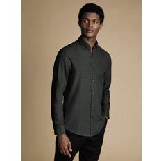 Charles Tyrwhitt Puppytooth Dobby Flannel Slim Fit Shirt -