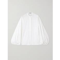Alaïa Puff Sleeve Button Down Blouse - Blanc