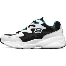 Skechers White Running Shoes Skechers D'Lites Airy Low-Top Running Shoes - White/Black/Green