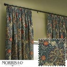 Seaweed Pencil Pleat Curtains 228cm x 228cm Indigo