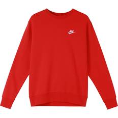 Nike Orange Jumpers Nike Sportswear Casual Sports Round Neck Pullover - Red Orange