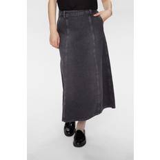 Brooklyn Denim Skirt - Black/Grey