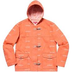 Supreme SS19 Logo Denim Turnout Jacket - Orange
