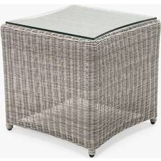 Kettler Outdoor Side Tables Kettler Palma Glass Top Square Garden Outdoor Side Table