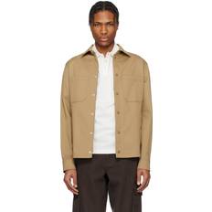 Moncler Outerwear Moncler Beige Cotton Gabardine Overshirt - Beige