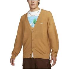 Nike Cardigans Nike Logo Cardigan - Brown Beige