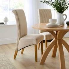 Dunelm Chairs Dunelm Set of 2 Chester Linford Stripe Dining Chairs Kitchen Chair 2pcs