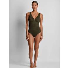 Ralph Lauren Swimwear Ralph Lauren Ruched Ring Front Swimsuit
