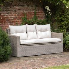 Gallery Direct Portsmouth Storage 2 Seater - Beige Outdoor Sofa