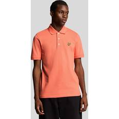 Men - Orange Polo Shirts Lyle & Scott Plain Polo Shirt