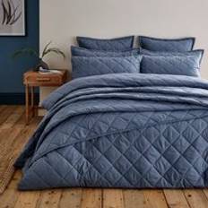 Dunelm Helston Bed Linen Blue (230x220cm)